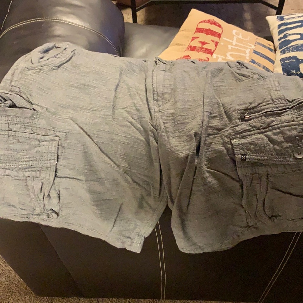 Grey Hurley Cargo Shorts